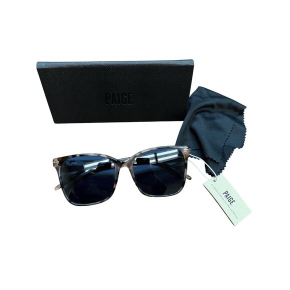 Paige NWT Morgan Sunglasses in Tortoise Pink w/Case - Picture 6 of 11